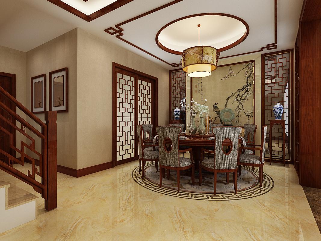 中式传统的室内设计融合了庄重与优雅双重气质,中式风格更多的利用了